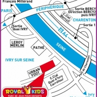 Plan -  Parc Royal Kids Ivry Sur Seine aux porte de Paris